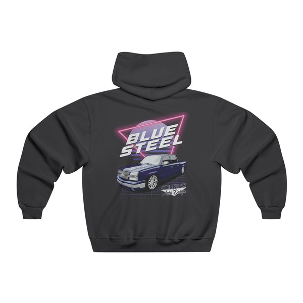 Retro Blue Blaze Car Hoodie