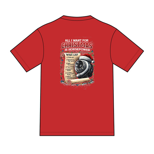 T-Shirt — "Christmas is Horsepower"