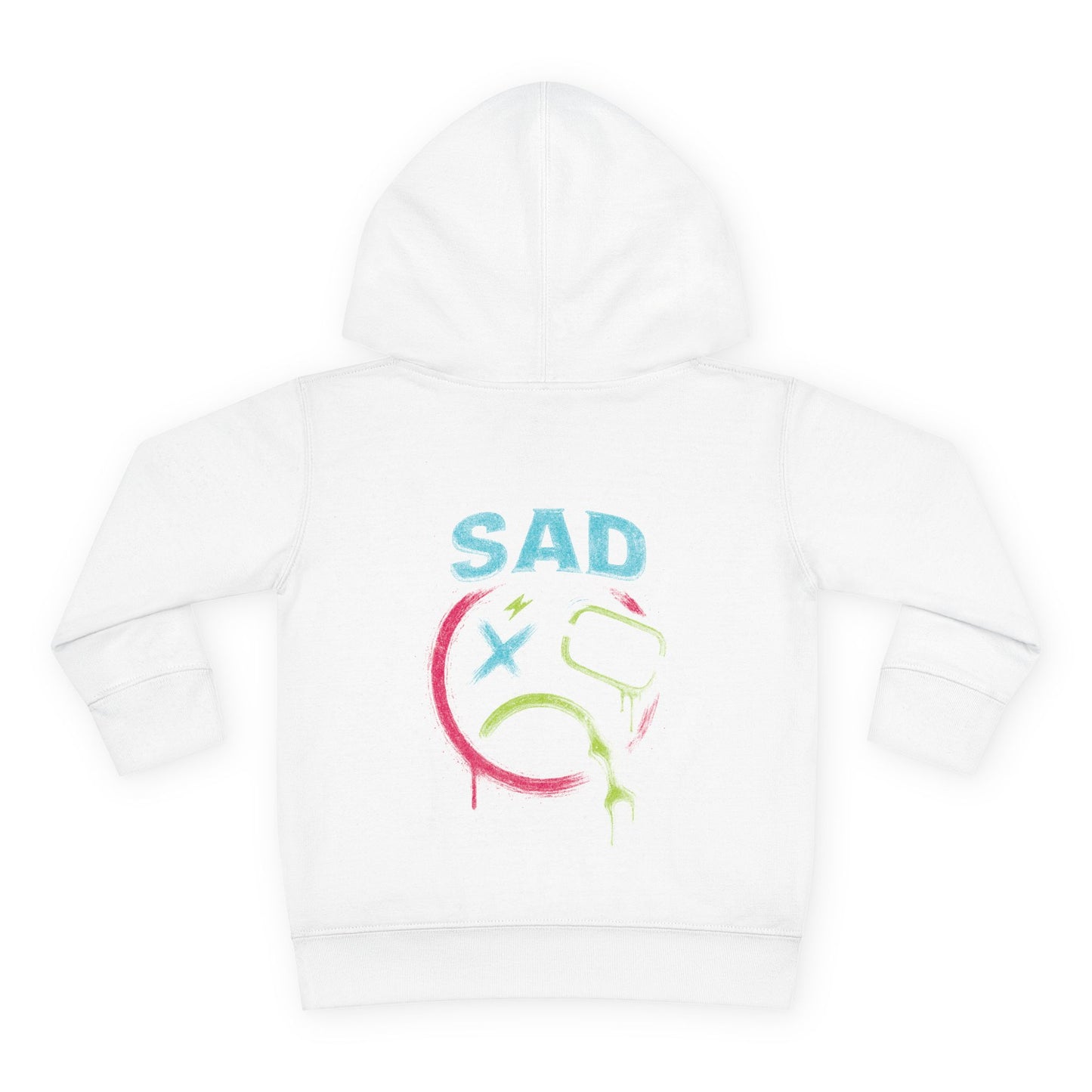 Toddler Hoodie — 'SAD' Colorful Pullover