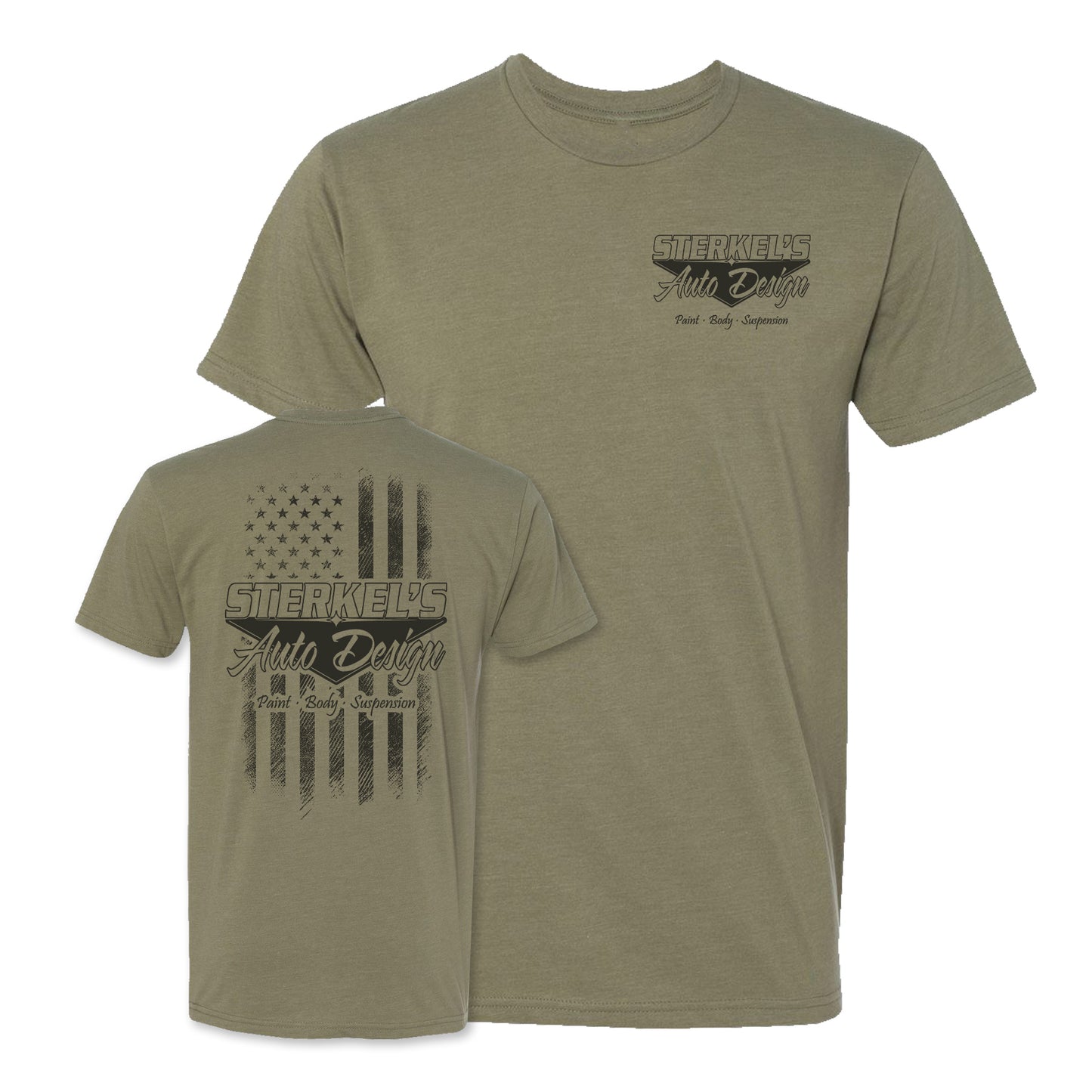 Burnt Distress Flag Tee