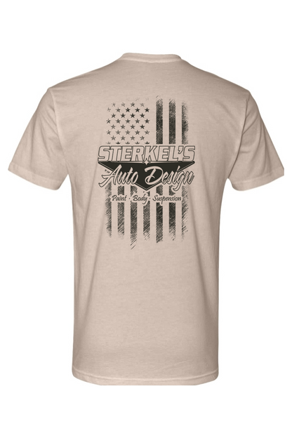 Burnt Distress Flag Tee
