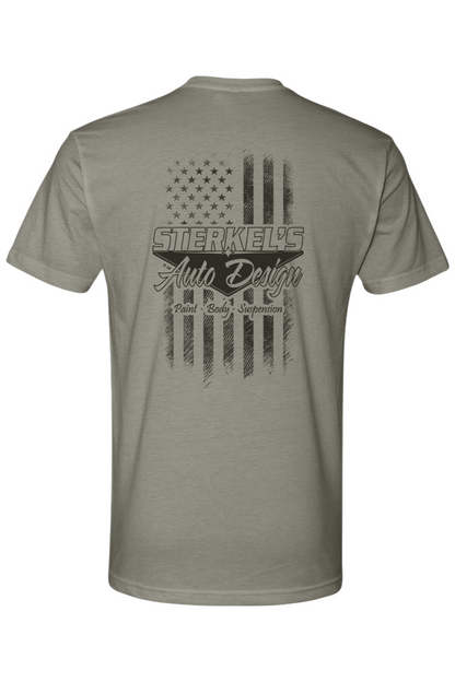 Burnt Distress Flag Tee